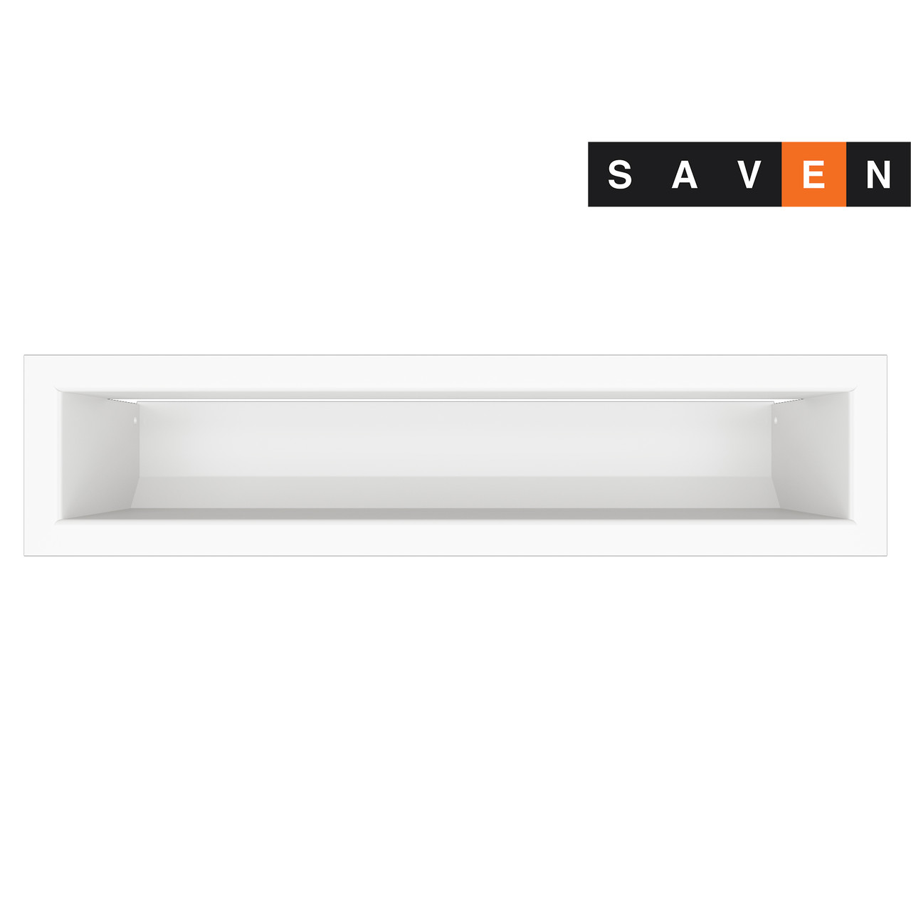 Вентиляційна решітка для каміна SAVEN Loft 90х400 біла - Зображення 2
