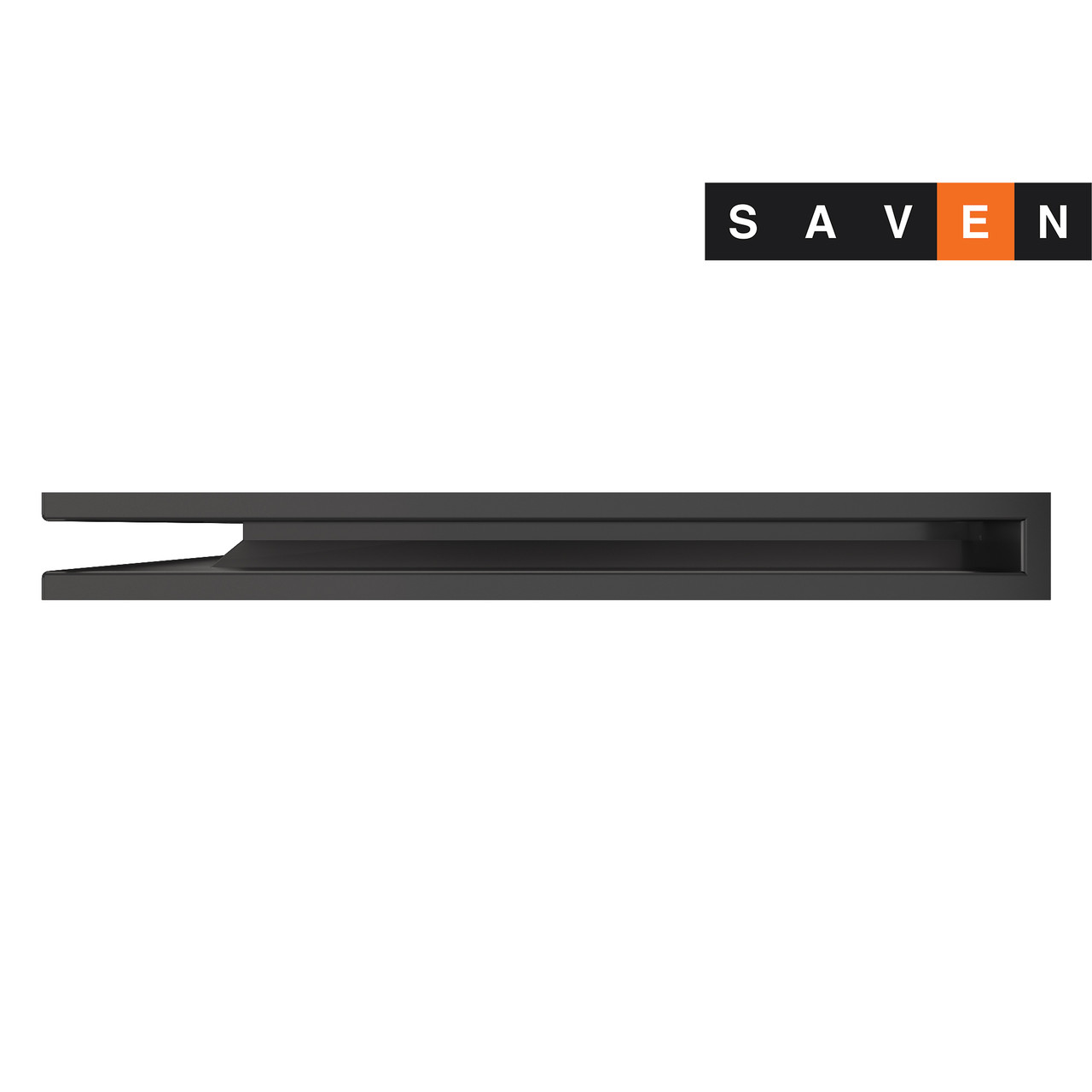 Вентиляційна решітка для каміна кутова ліва SAVEN Loft Angle 60х600х800 графітова - Зображення 2