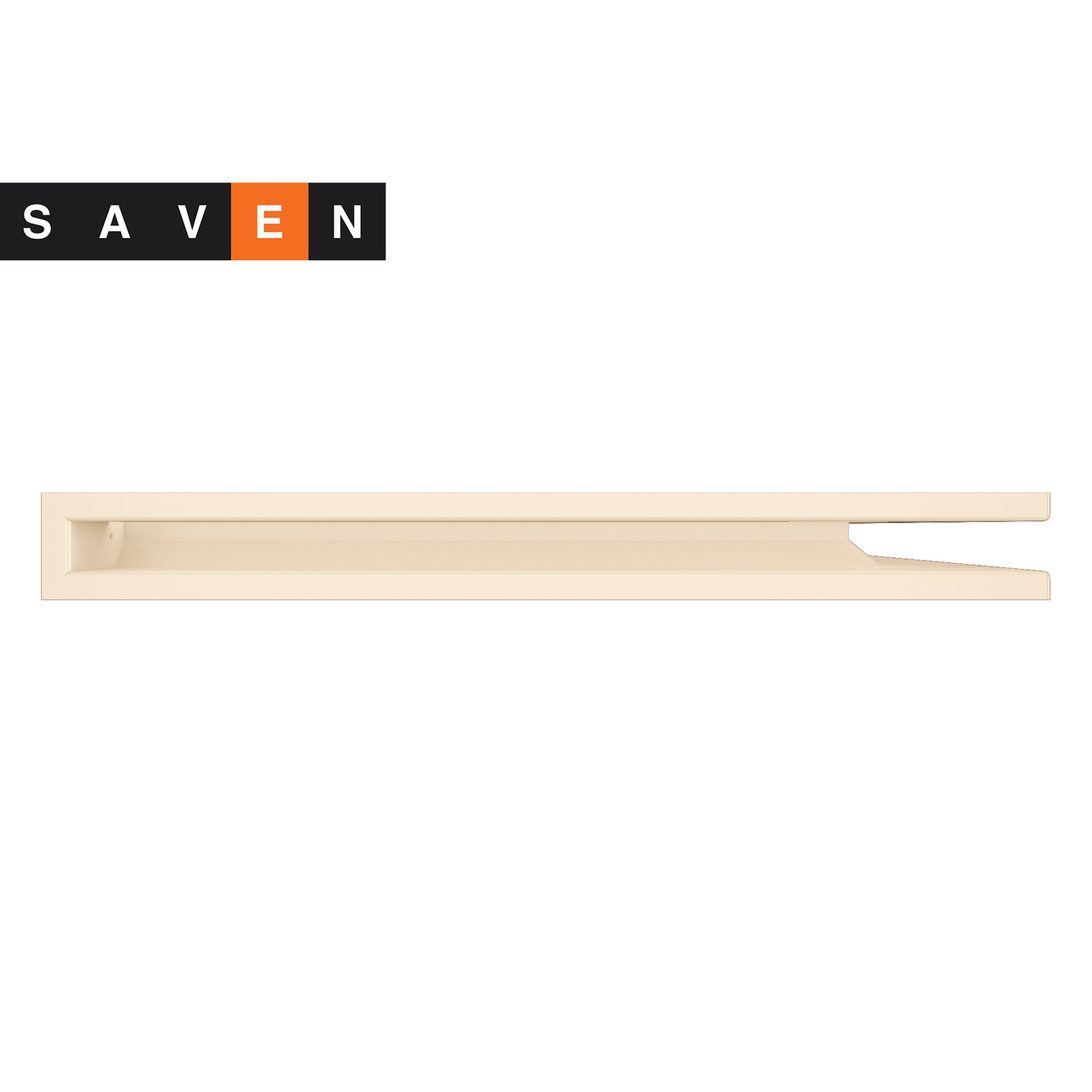 Вентиляційна решітка для каміна кутова права SAVEN Loft Angle 60х800х600 кремова - Зображення 2