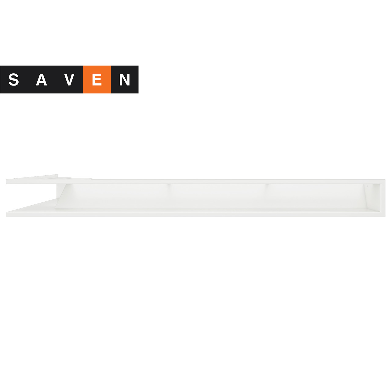 Вентиляційна решітка для каміна кутова права SAVEN Loft Angle 95х950х450 біла - Зображення 2