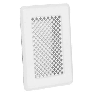 Вентиляційна решітка для каміна Darco K1, 135х195 мм, біла